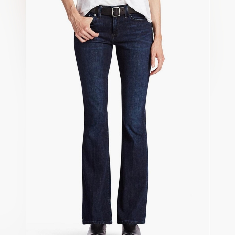 Lucky Brand Sofia Dark Wash Boot Cut Ankle Jeans 12 Western